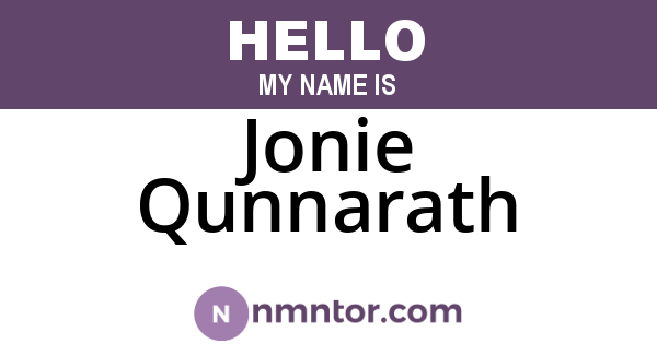 Jonie Qunnarath