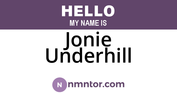 Jonie Underhill
