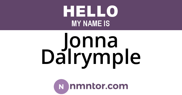 Jonna Dalrymple