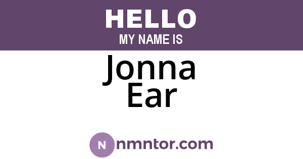 Jonna Ear
