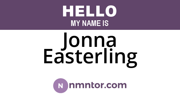 Jonna Easterling