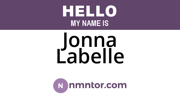 Jonna Labelle