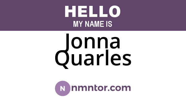 Jonna Quarles