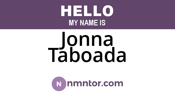 Jonna Taboada