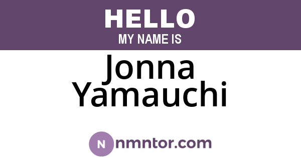 Jonna Yamauchi