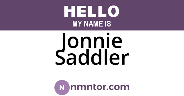 Jonnie Saddler