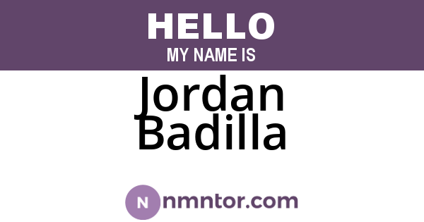 Jordan Badilla