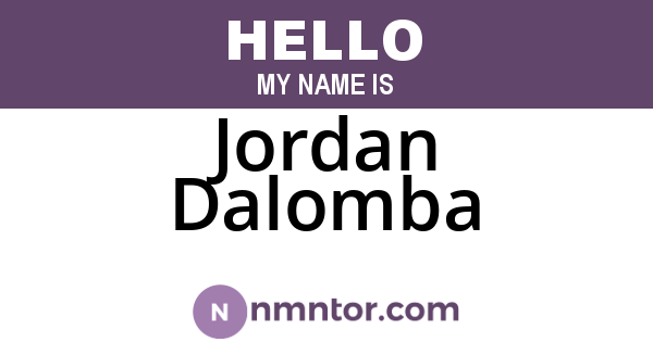 Jordan Dalomba