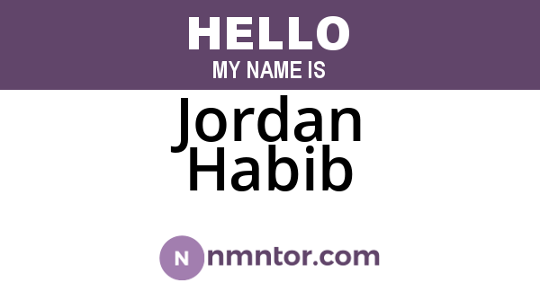 Jordan Habib