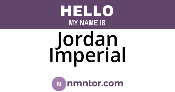 Jordan Imperial