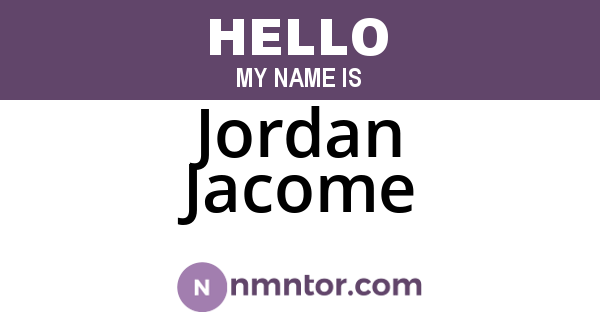 Jordan Jacome