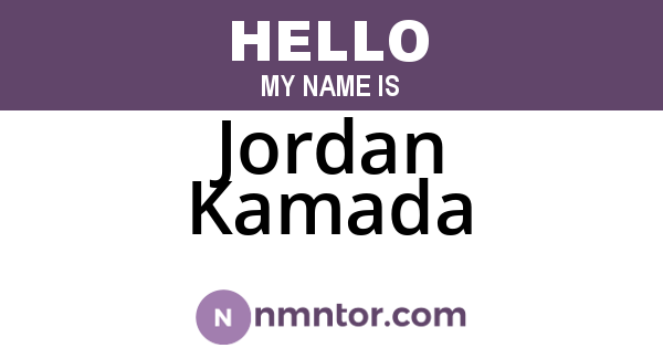 Jordan Kamada