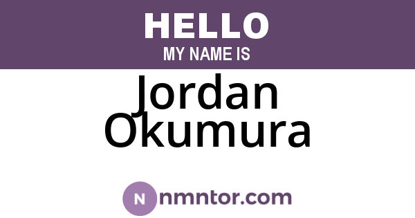 Jordan Okumura