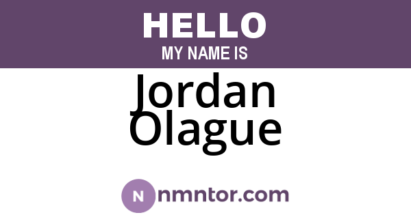 Jordan Olague
