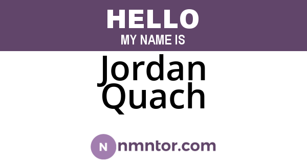 Jordan Quach