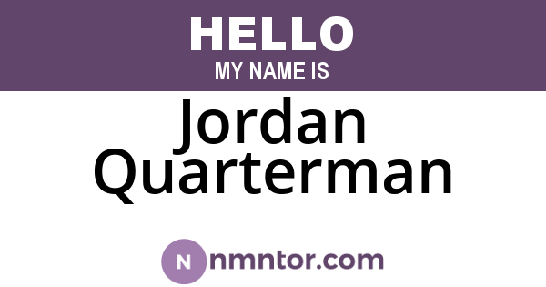 Jordan Quarterman