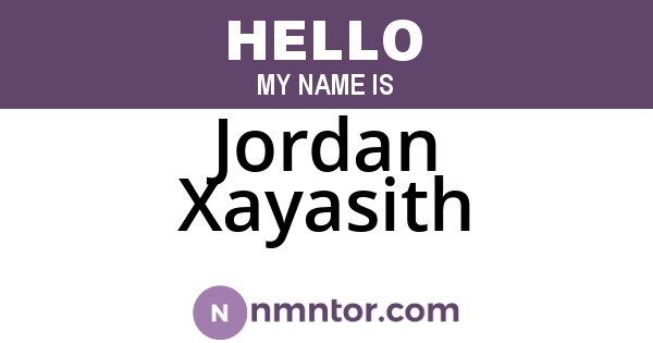 Jordan Xayasith