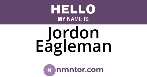 Jordon Eagleman