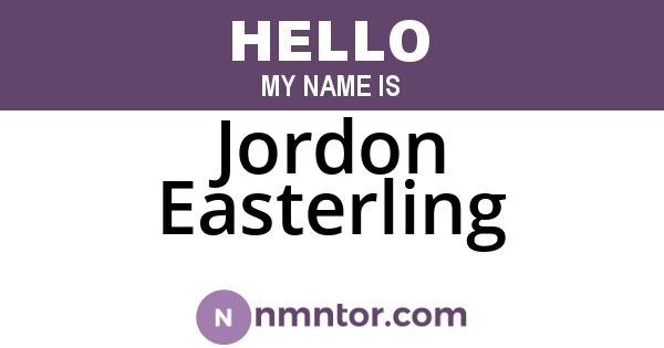 Jordon Easterling