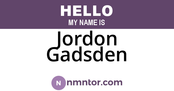 Jordon Gadsden