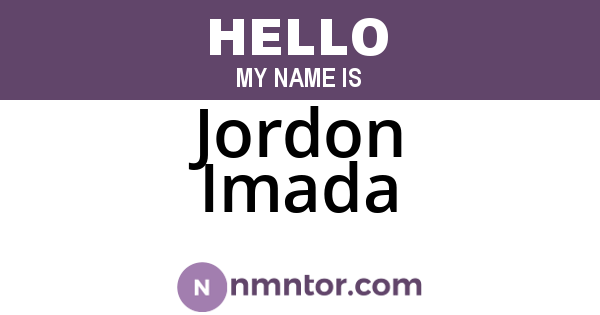 Jordon Imada