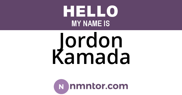 Jordon Kamada