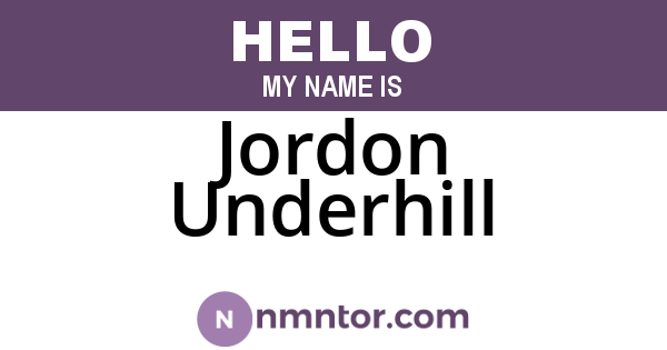 Jordon Underhill