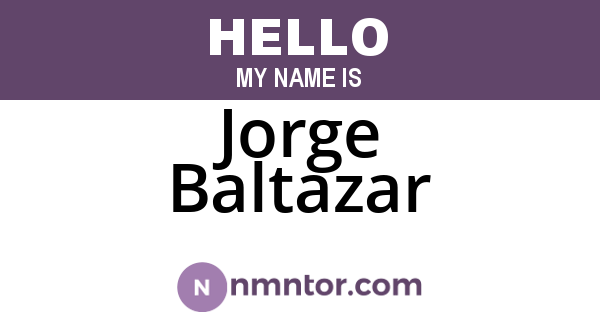 Jorge Baltazar