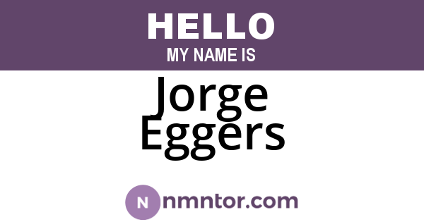 Jorge Eggers