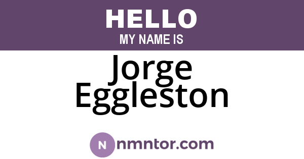 Jorge Eggleston