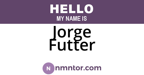 Jorge Futter