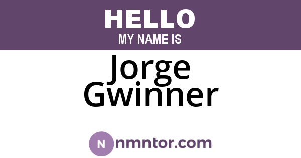 Jorge Gwinner
