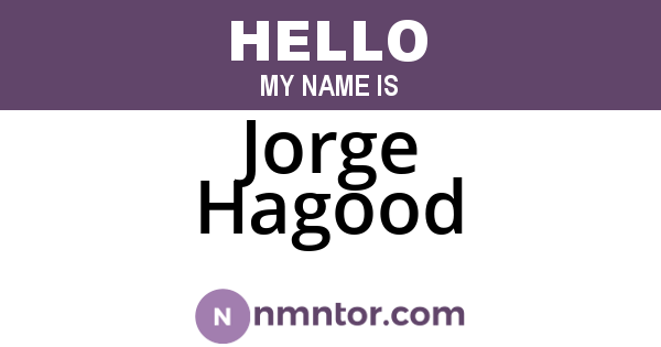 Jorge Hagood