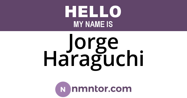Jorge Haraguchi