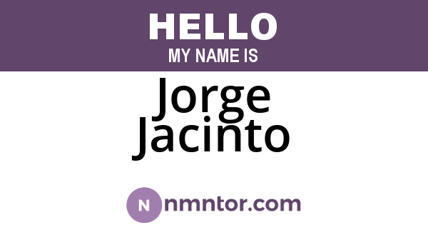 Jorge Jacinto