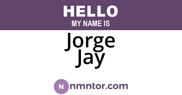 Jorge Jay