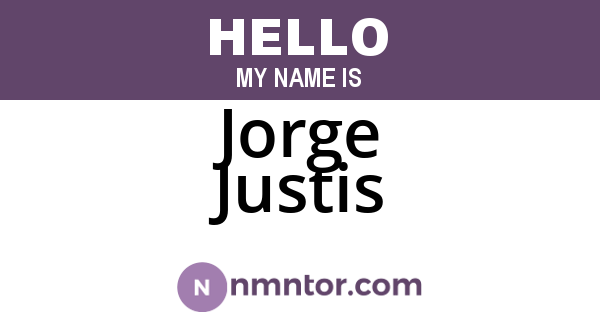 Jorge Justis