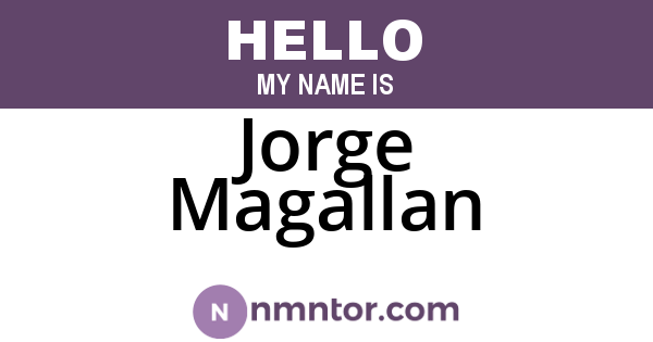 Jorge Magallan