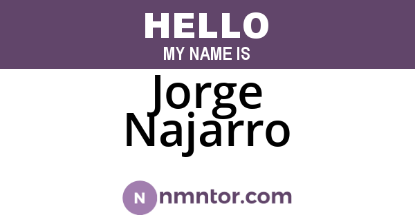 Jorge Najarro