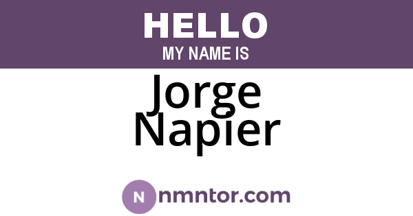 Jorge Napier