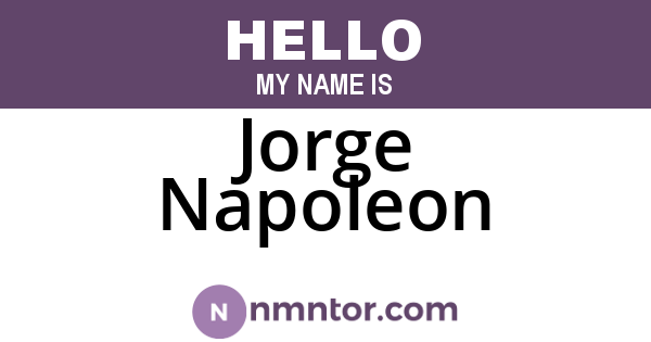 Jorge Napoleon