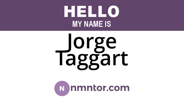 Jorge Taggart