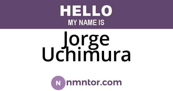 Jorge Uchimura