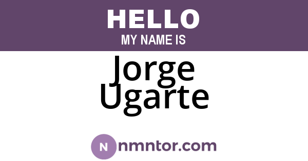 Jorge Ugarte