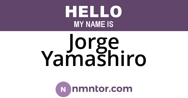 Jorge Yamashiro
