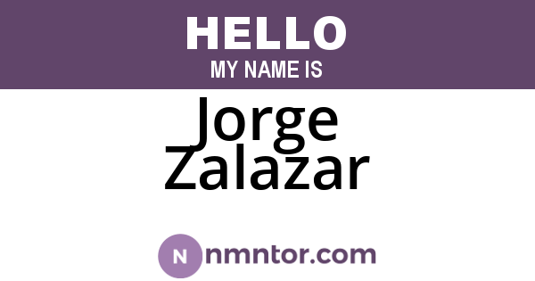 Jorge Zalazar