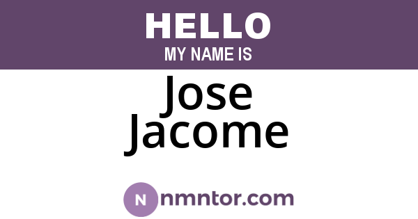 Jose Jacome