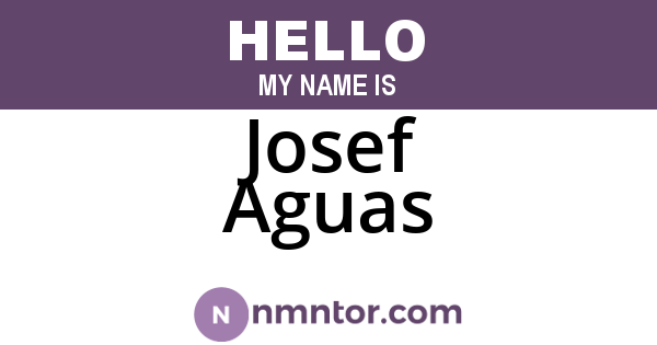 Josef Aguas