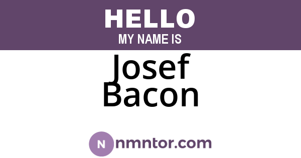 Josef Bacon
