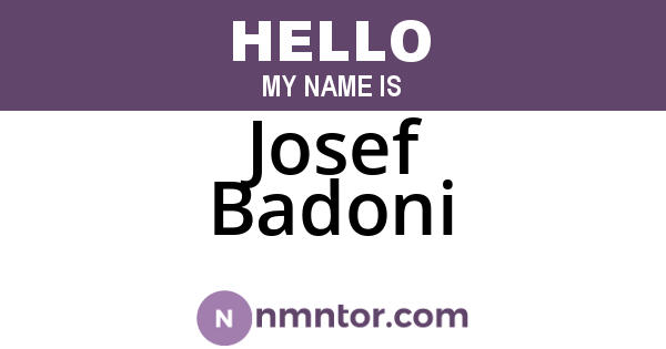 Josef Badoni